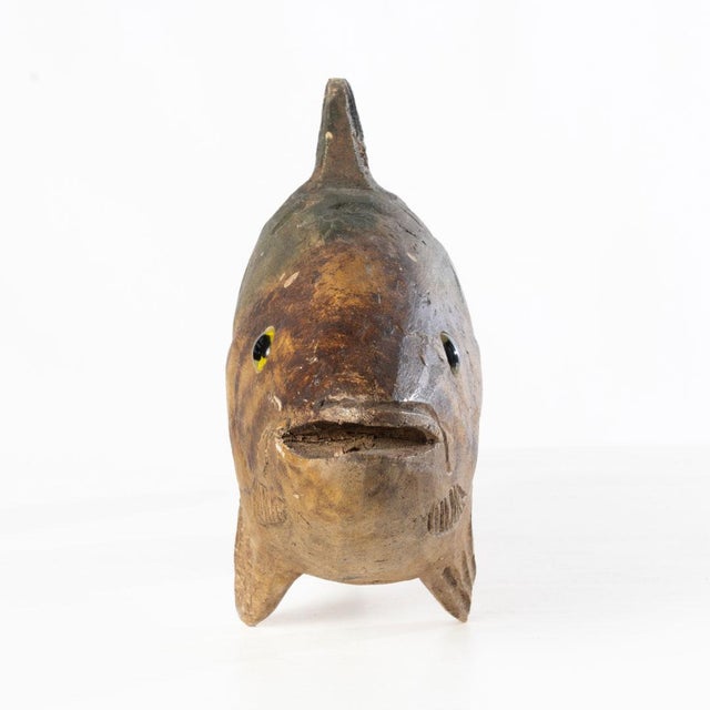 Green Carved Fish For Sale - Image 8 of 9
