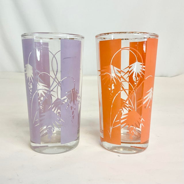 Mid 20th Century Mid-Century Coastal Mediterranean Style Pitcher & Glassware - Set of 12 For Sale - Image 5 of 11