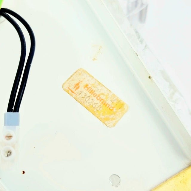 Gold Large Mid-Century Modern Murano Glass and Brass Wall Lamp from Hillebrand, Germany, 1960s For Sale - Image 8 of 9