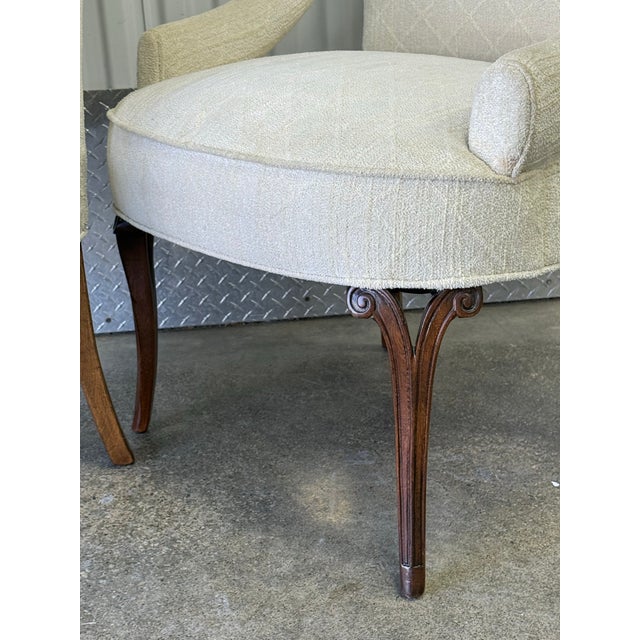 Vintage Set of 6 Chippendale Mahogany Dining Chairs - Attributed to Baker For Sale In New York - Image 6 of 12