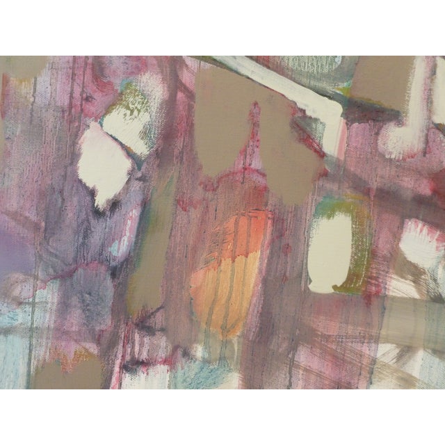 "Cat Trees" Abstract Oil and Acrylic Painting by Scott Spencer For Sale - Image 4 of 6