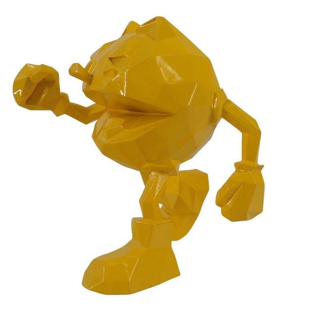 Richard Orlinski (1966) Pac-Man (Yellow Edition) Original resin sculpture Bright yellow color In its original box...
