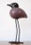 Mid Century Modern Style Hand-Blown Glass Bird Figurine With Metal Legs For Sale - Image 10 of 11