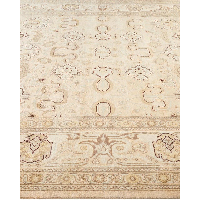 Solo Rugs Vintage Traditional Hand Knotted Wool Area Rug, Sand - 8'2" X 9'10" For Sale - Image 4 of 9