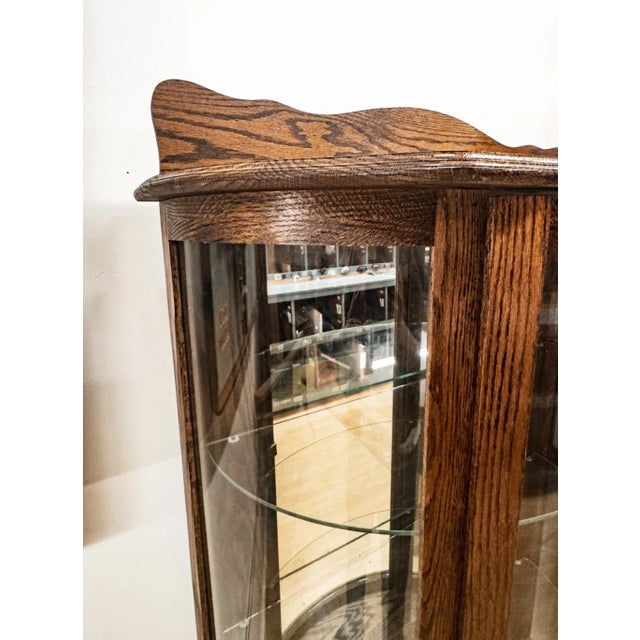 Brown Late 20th Century China Cabinet With Claw Feet For Sale - Image 8 of 17