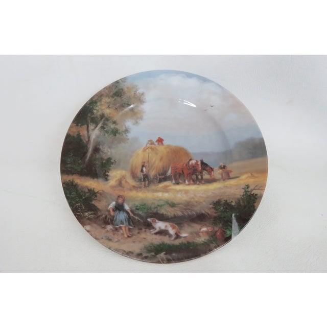 This elegant Pair of 2 Plates is made of porcelain. These beautiful plates present motifs depicting the French countryside...