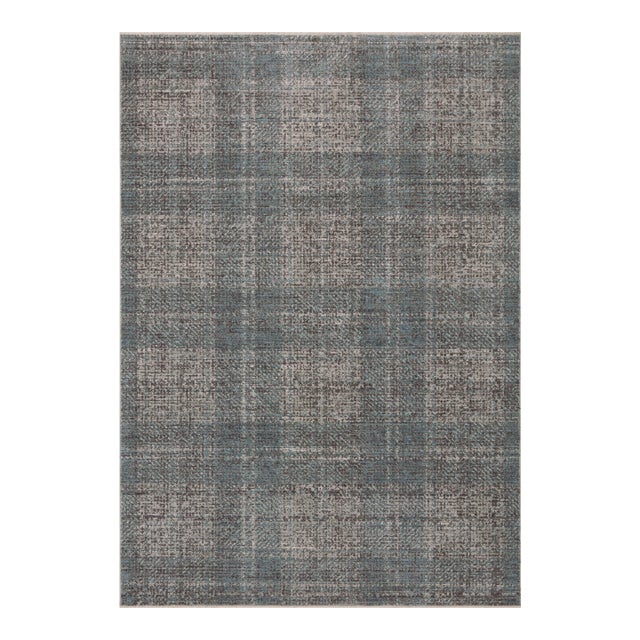 Angela Rose x Loloi Ember Denim / Charcoal 2'-7" x 7'-6" Runner Rug For Sale