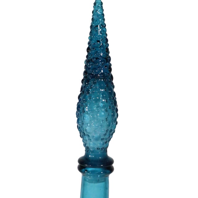 Classic Mid Century Genie bottle, by Empoli, made in Italy, circa 1960's. The bottle features a dimensional dimpled...