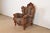 Baroque Italian Baroque Ornate Carved Walnut Throne Chair or Lounge Chair With Leopard Print Upholstery For Sale - Image 3 of 13