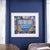 Wood Contemporary Painted Quilted Textile Art on Canvas in Cerused Frame For Sale - Image 7 of 12