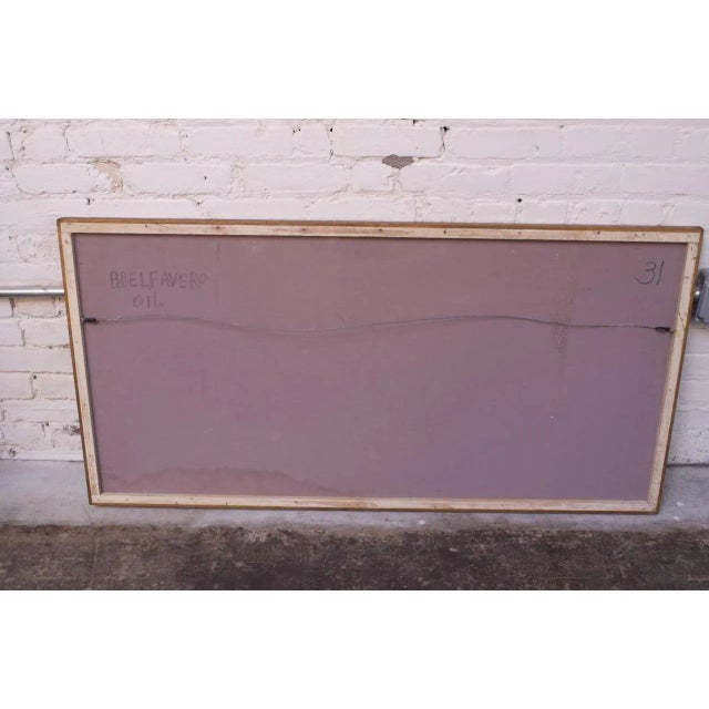 Outsider Art "Indian and Caravan" Oil on Panel by Bruno Del Favero For Sale - Image 9 of 13