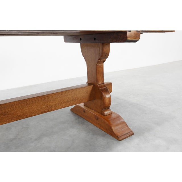 Rustic Oak Dining Table, France, 1960s For Sale - Image 10 of 15