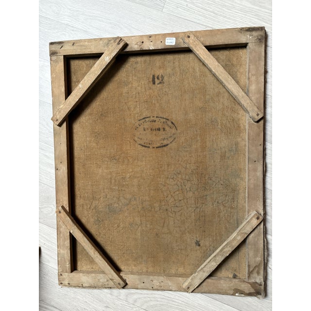 Still Life with Skull & Vase, 19th Century, Oil on Canvas For Sale - Image 3 of 4