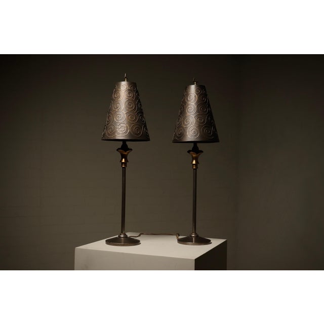 Vintage Table Lamps by Lam Lee for Leeazanne, 1990s, Set of 2 For Sale - Image 10 of 10