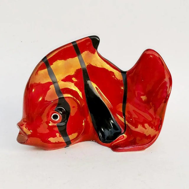 Modern Ceramic Fish Figurine from S. Mola CA Sardegna, 1950s For Sale - Image 3 of 7