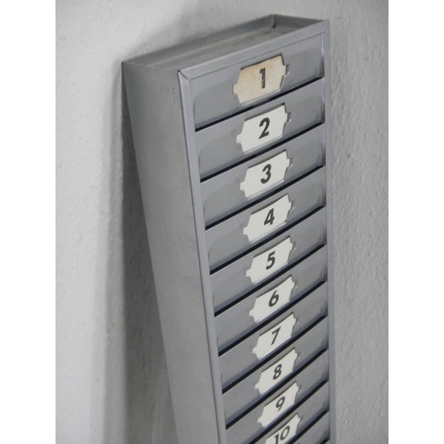 Gray Workshop Filing Cabinet, 1970 For Sale - Image 8 of 12