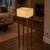 Not Yet Made - Made To Order Handmade Black Walnut Floor Lamp With Natural Rawhide Shade — Mid-Century Modern Standing Lamp For Sale - Image 5 of 8