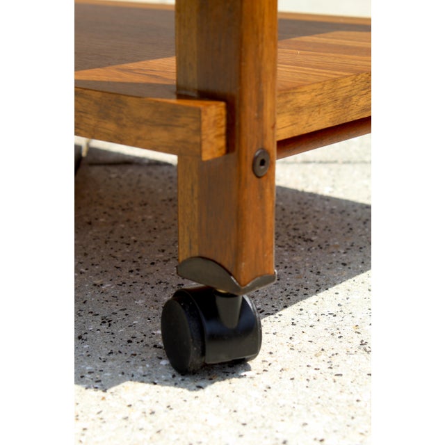 Mid-Century Modern Two-Tier Bar / Tv Cart by Gusdorf For Sale - Image 10 of 11