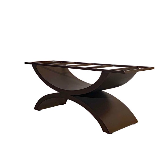 Bronze Metal Table Base for Granite Handmade by Invictus Steelworks