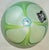 Like a key lime pie, this vintage Golden Crown E&R Italy art glass paperweight features a white, frosted background with a...