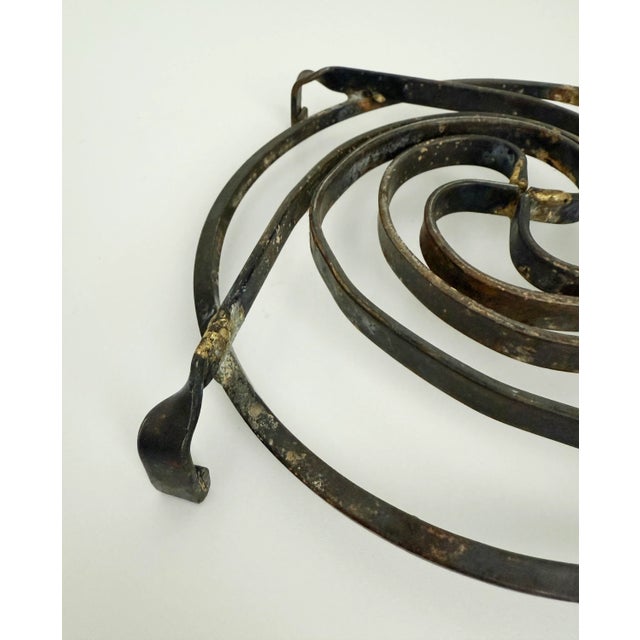 Mid 20th Century Folk Art Forged Steel Trivet For Sale - Image 5 of 6