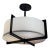 Doyle Crosby for Boyd Lighting Crisscross Semi Flush Pendant For Sale