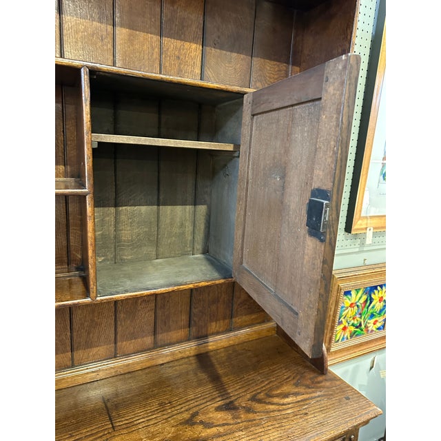 Antique English Oak Welsh Cupboard For Sale - Image 11 of 11