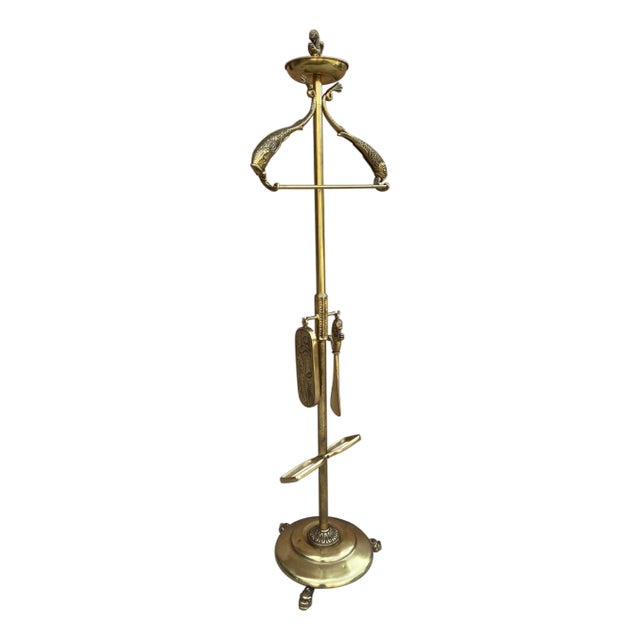 Bronze and Brass Valet Stand Dressboy, 1940s For Sale