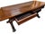 Wood Antique Italian Carved Walnut Trestle Library Dining or Writing Table - Paw Feet For Sale - Image 7 of 15