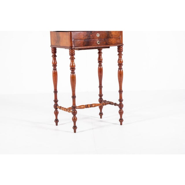 Antique Dutch Sewing Table in Mahogany, 1880s For Sale - Image 6 of 12