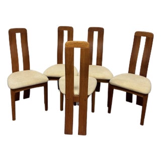 Set of 5 Benny Linden Teak Dining Chairs For Sale