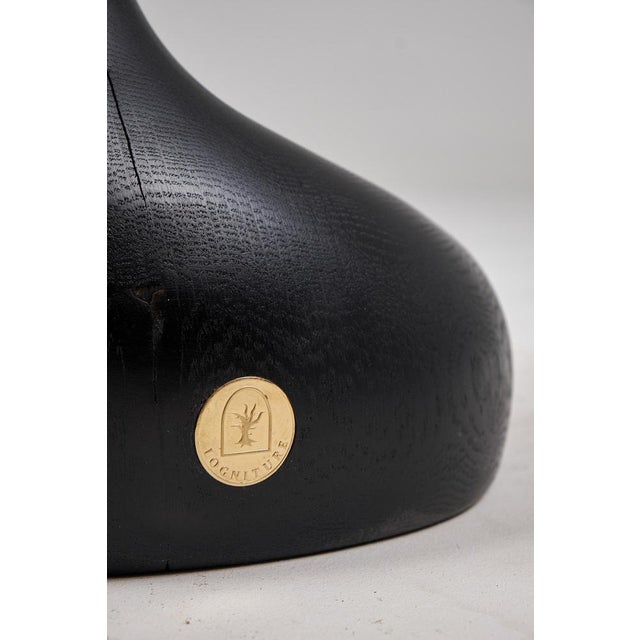 Wood Sculptural Side Table by Logniture For Sale - Image 11 of 13