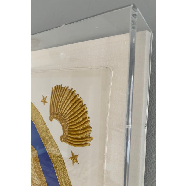 Hermès Poste Et Cavalerie Silk Scarf in Museum Acrylic Box, 1986 For Sale In Palm Springs - Image 6 of 18