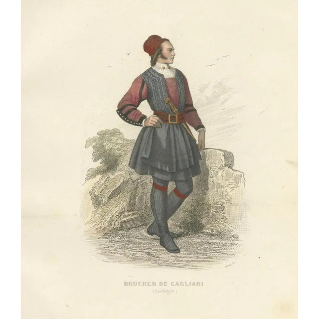 Sardinian Butcher, 1853, Paper For Sale - Image 11 of 12