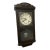 Vintage Traditional Mahogany Wall Clock With Handcarved Details For Sale