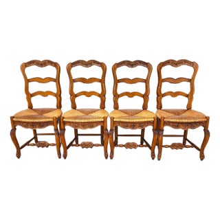 Pierre Deux French Country Dining Chairs Set of 4 For Sale