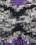 Textile Doris Leslie Blau Vibrant Vintage American Hooked Rug in Purple and Grey For Sale - Image 7 of 10