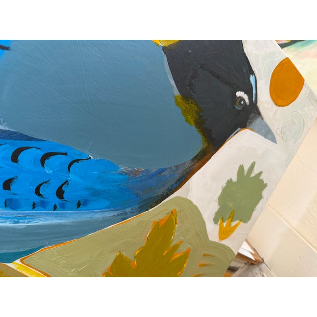 Contemporary ”Jays Today” a Bird Painting by LWren Walraven For Sale - Image 3 of 10
