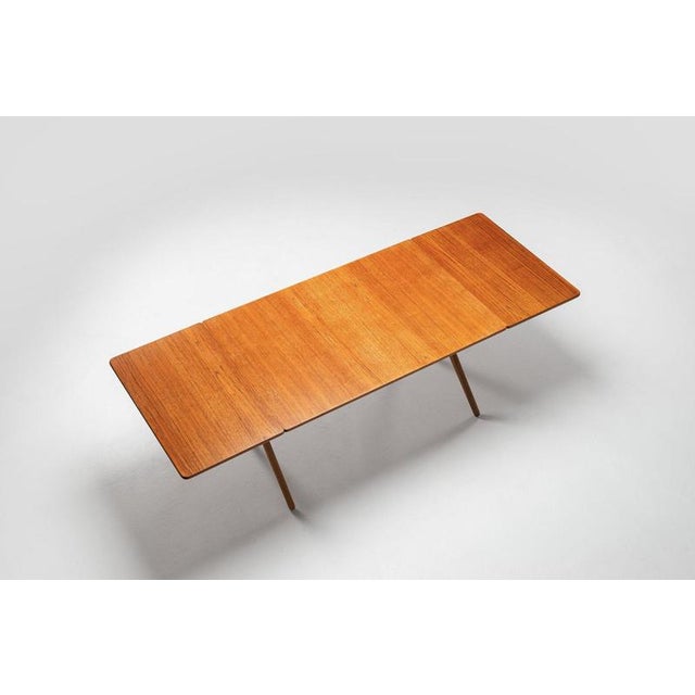 1950s Model AT-309 Dining Table in Teak by Hans Wegner for Andreas Tuck, Denmark, 1952 For Sale - Image 5 of 18