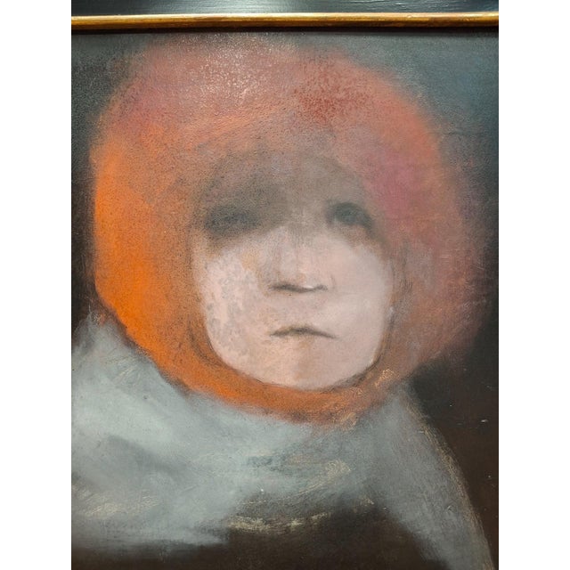 No background setting is needed in this painting by Fichtl to reference solitude's impact on the young woman. Loneliness...