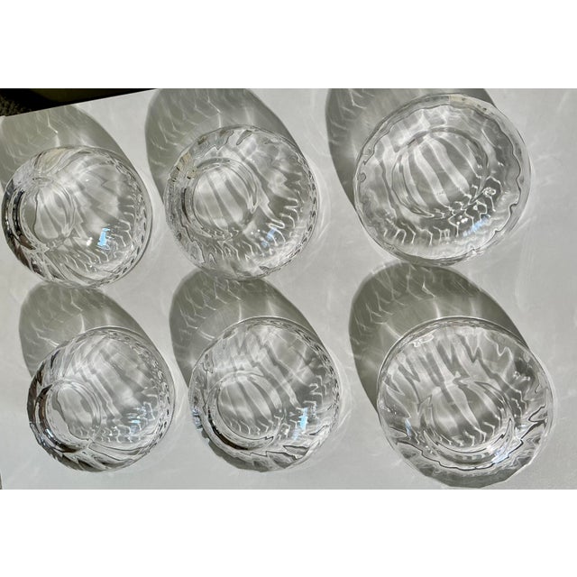 Mid 20th Century Discontinued Villeroy & Boch Miss Desiree Pressed Crystal Bowls — Set of Six For Sale - Image 12 of 14