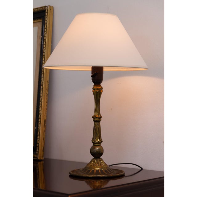 Art Deco Danish Brass Table Lamp, 1930s For Sale - Image 13 of 15