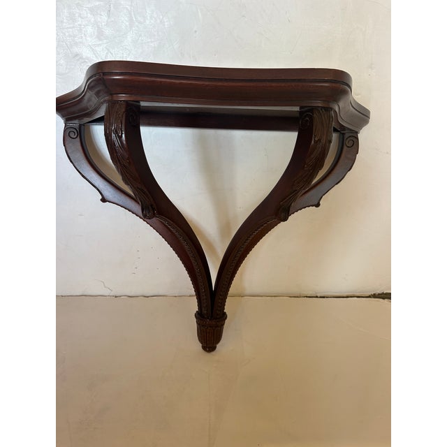 Carved Mahogany Wall Brackets -a Pair For Sale - Image 9 of 10