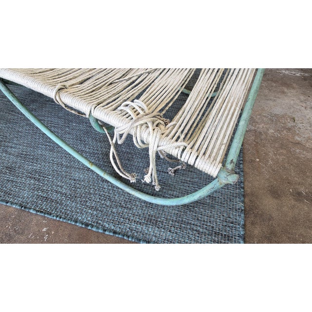 1950s Attributed to Walter Lamb Bronze and Nautical Rope Chaise Lounge For Sale - Image 15 of 15