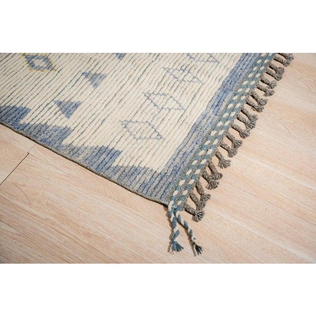 2020s 9x13 Gray Hand-Knotted Wool Deconstructed Geometry Tribal Modern Carpet Rug For Sale - Image 5 of 8