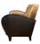 1930s Pair of French Art Deco Gold and Black Leather Club Chairs For Sale In Los Angeles - Image 6 of 9
