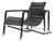Transat Lounge Chair in Black Leather by Eileen Gray for Ecart International, 1980s For Sale