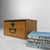 Small vintage Japanese apothecary box, or kusuri-bako, dating from the 1970s. The box is made of warm-toned wood and...