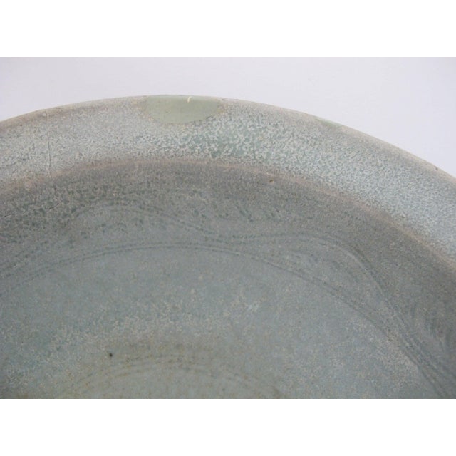 Celadon Southeast Asian Thai Sawankhalok Sukhothai Style Celadon Stoneware Pottery Bowl For Sale - Image 8 of 11