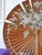 One of a kind art noveau hand painted folding screen in a shape of a fan. Beautiful statement piece in great condition.